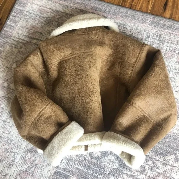 Mango Cropped Aviator Jacket - Picture 4 of 4